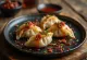 Szechuan Gyoza soijakastikepohjaisessa tarjoilussa