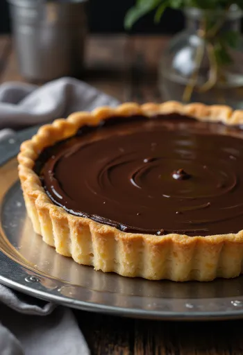 Suklaacrostata tuoreena tarjoiltuna