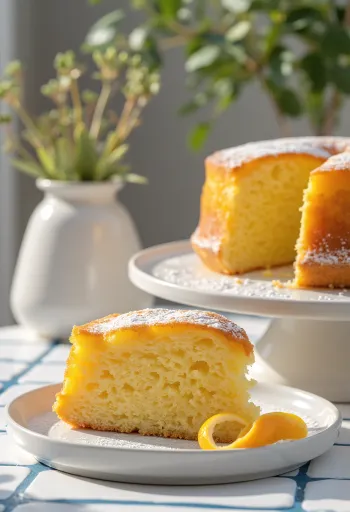 Appelsiinikakku tarjoiltuna