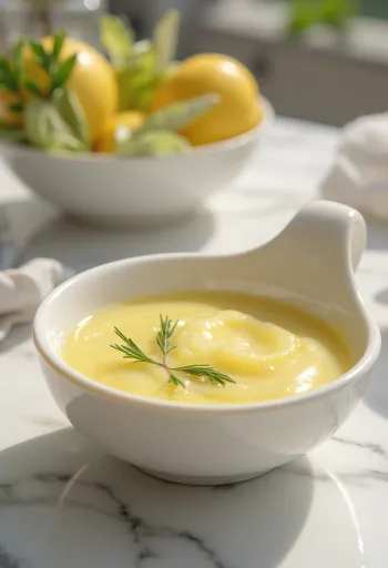 Rosmariini-sitruunakastike tarjoiltuna grillatun kalan kanssa