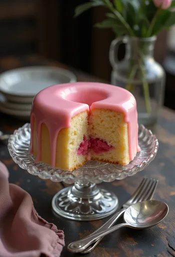 Punssikakku tarjoiltuna