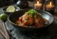 Adobo-muhennos mausteinen, kananlihaa ja rikkaita mausteita