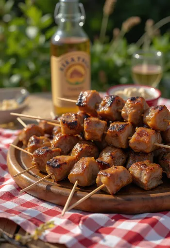 Arrosticini tarjoiltuna