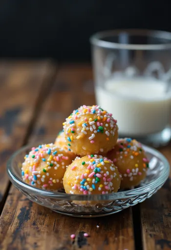 Punssipallot värikkäissä rakeissa kieriteltynä