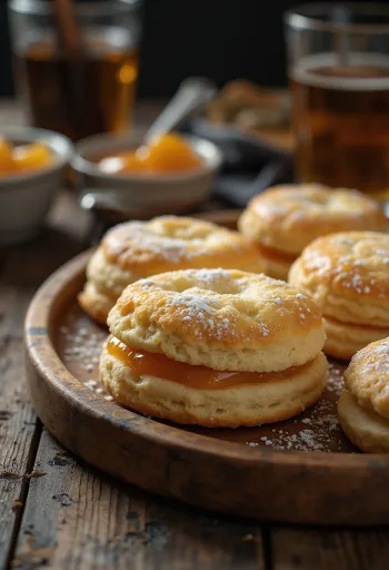 Rahkalinzer tarjoiltuna