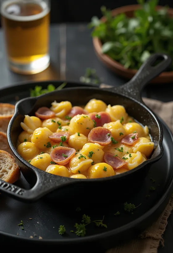 Savukinkkua ja munanokareita tarjoiltuna