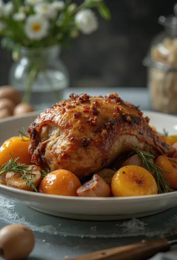 Yrttipaahdettu piikkisika viipaloituna