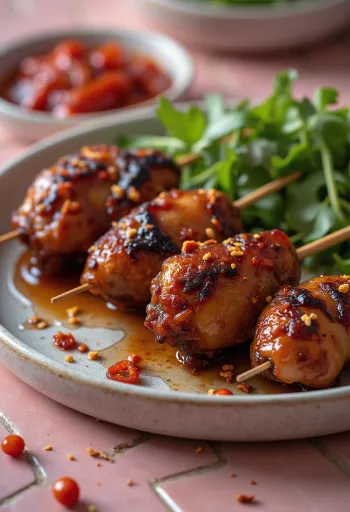 Savustettu BBQ-kanansydän hunaja-chili-marinadilla