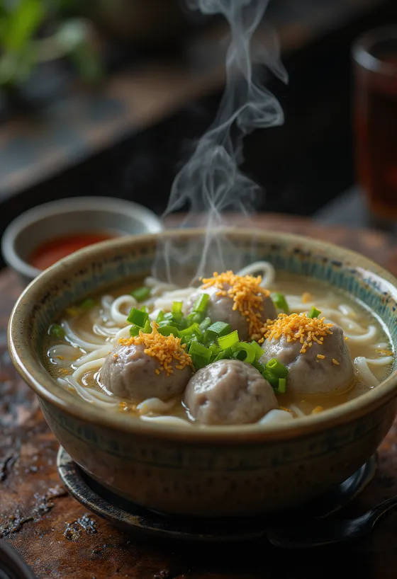Bakso tarjoiltuna