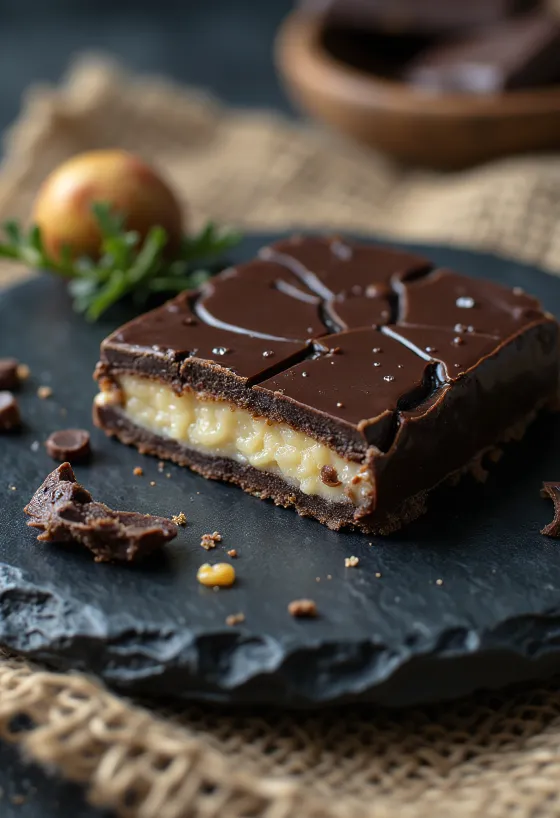 Túró Rudi suklaakuorrutteella, jäähdytettynä tarjoiltuna.