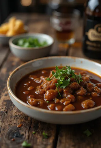 Tulinen tamarindkastike tarjoiltuna grillatun lihan kanssa