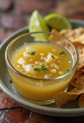 Tequila-limekastike tarjoiltuna