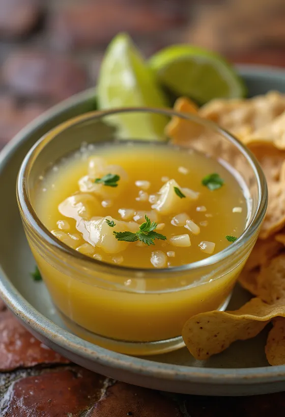 Tequila-limekastike tarjoiltuna