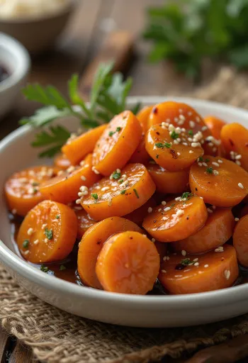 Yeongeun Jorim, korealainen porkkana soijakastikkeessa seesaminsiemenillä