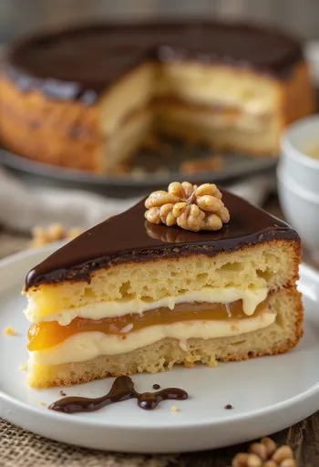 Zserbó-kakku suklaakuorrutteella