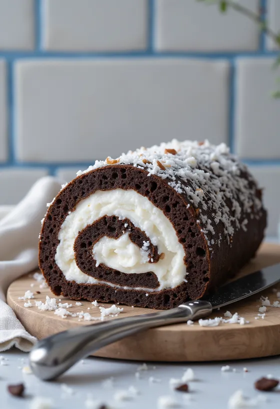 Kookosrulla kotitekoisella reseptillä