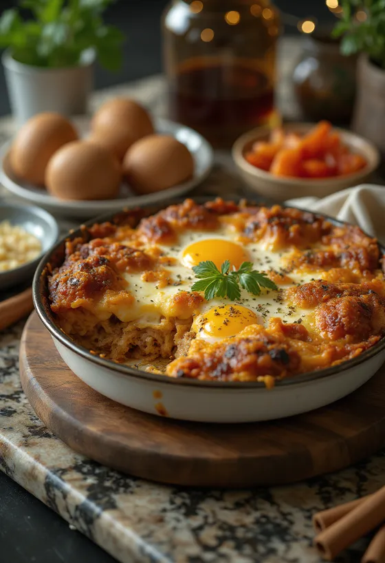 Moussaka mausteinen, liha- ja maitorahkakerroksilla