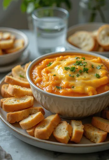Pav bhaji fondue, tarjoiltuna raastetulla cheddar-juustolla