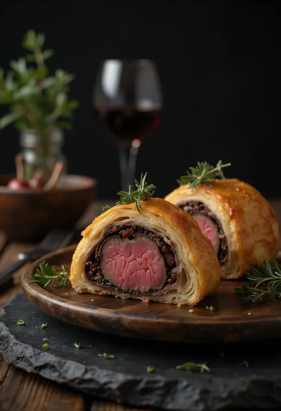 Beef Wellington tarjoiltuna