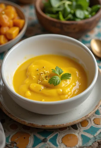 Hunaja-curry-lime-voikastike tarjoiltuna