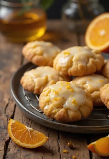 Appelsiinisia hunajapipareita joulukattauksessa