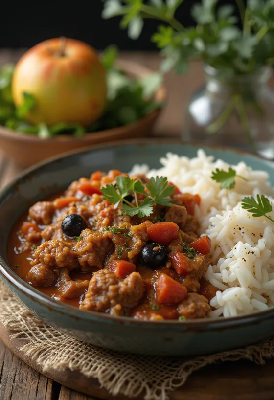 Picadillo tarjoiltuna