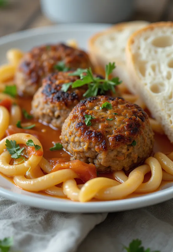 Fasírt rapealla kuorella, mehevästä jauhelihasta valmistettuna