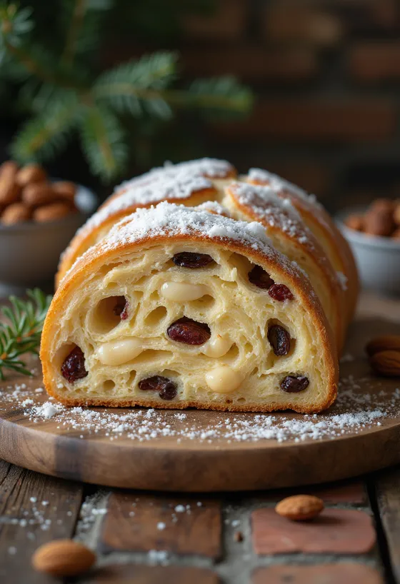Mantelistollen tarjoiltuna