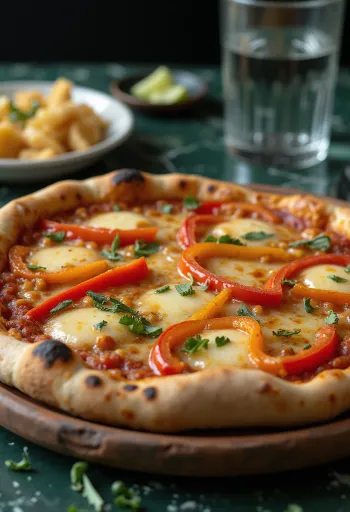 Pizza Chilena tarjoiltuna