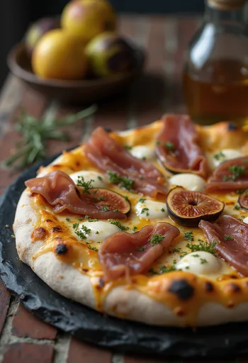 Pizza ai Fichi e Prosciutto viikunoilla ja kinkulla