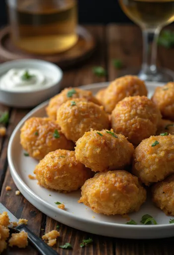 Kibbeh, lähi-idän lihapullat tarjoiltuna