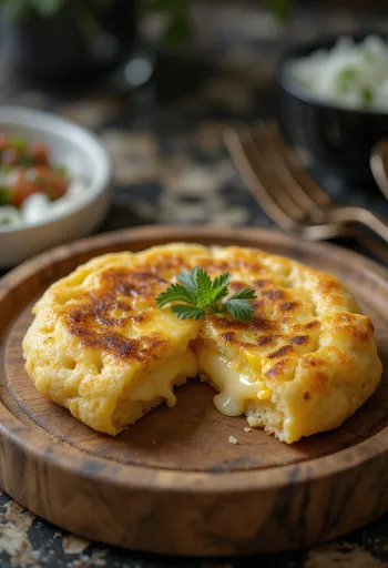 Perinteinen Arepa korealais-tyylinen ruoka tarjoiltuna