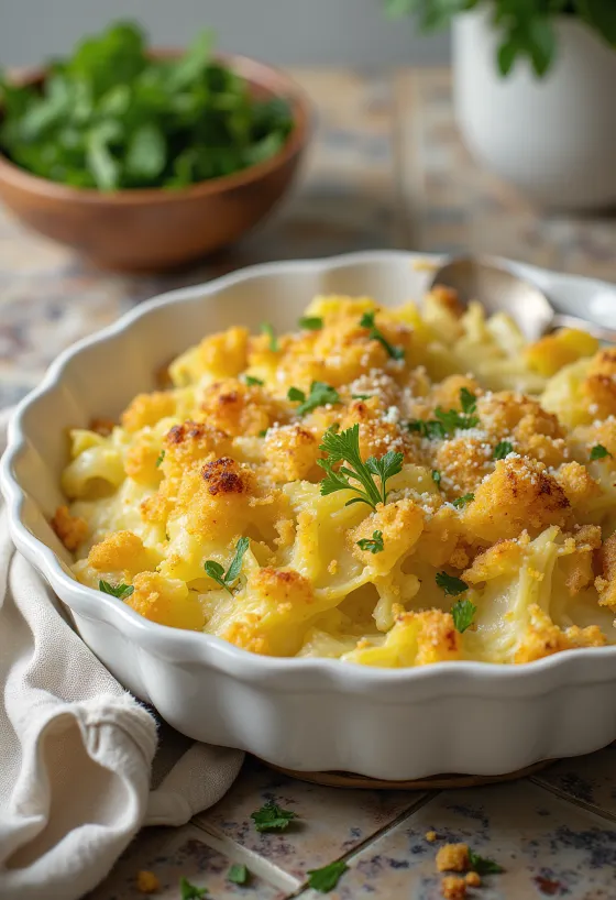 Vegaaninen uunikaali tarjoiltuna