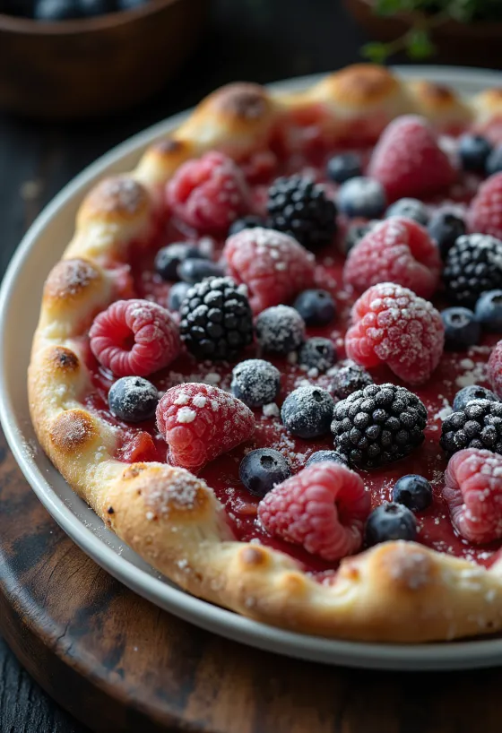 Pizza ai Frutti di Bosco tuoreilla metsämarjoilla