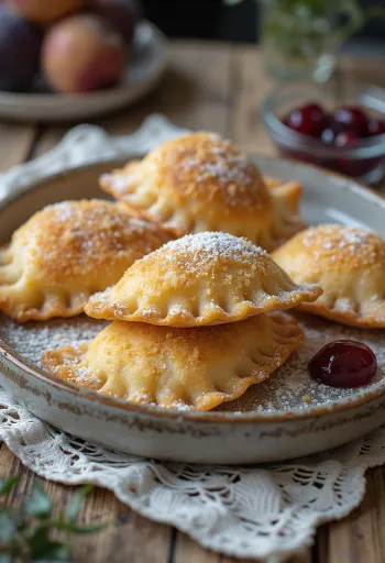 Vastakeitettyjä luumumarmeladinyyttejä, paistetulla korppujauholla ripoteltuna.